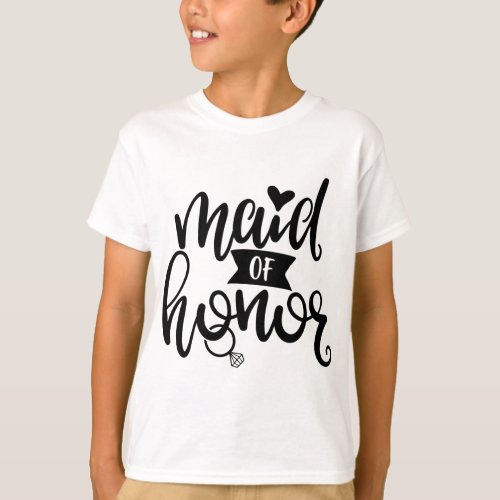 A Design Maid Of Honor For Wedding Shower T_Shirt