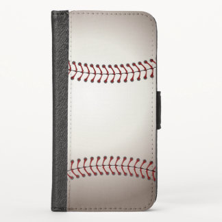 A Design of a Base Ball iPhone X Wallet Case
