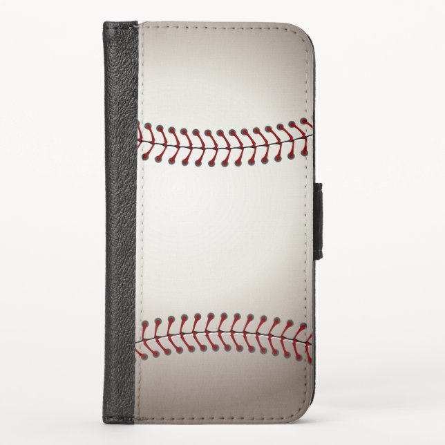 A Design of a Base Ball iPhone Wallet Case (Front)