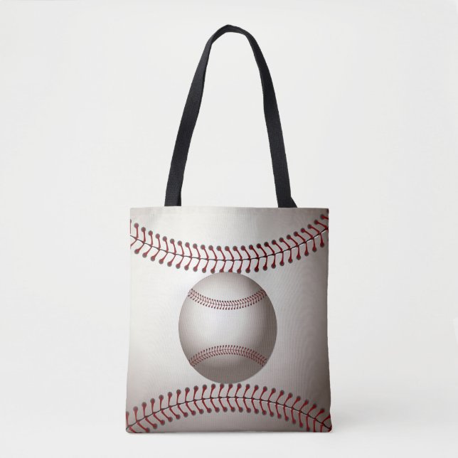 A Design of a Base Ball Tote Bag (Front)
