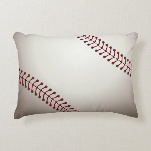 A Design of a Base or Soft Ball Accent Pillow