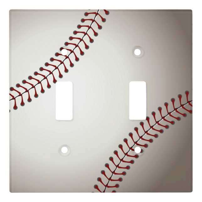A Design of a Base or Soft Ball Light Switch Cover (Front)