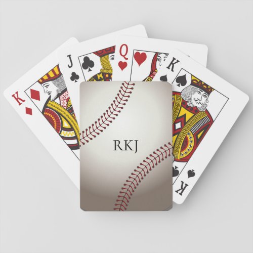 A Design of a Base or Soft Ball Poker Cards