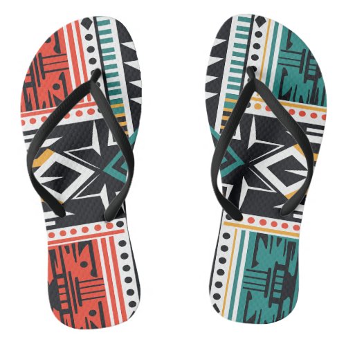 A design reminiscent of African culture Flip Flops