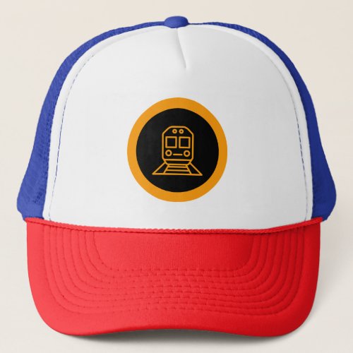  A design that appeals to train buff Trucker Hat