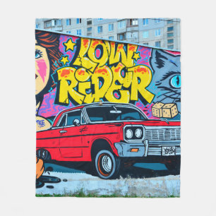 A detailed image of graffiti drawing. Conceptual s Fleece Blanket