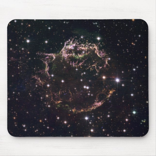 A detailed view at the tattered remains mouse pad (Front)