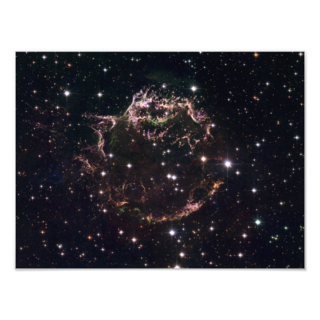 A detailed view at the tattered remains photo print (Front)