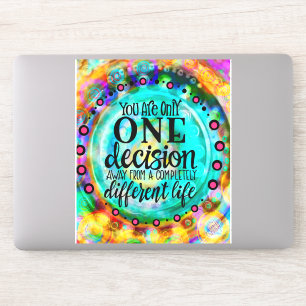 A Different Life Fun Inspirational Trendy Sticker