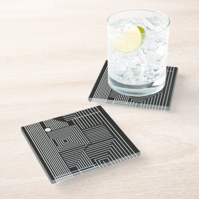 A Different One (Night) Glass Coaster (Angled)