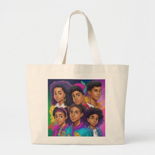 A different world large tote bag