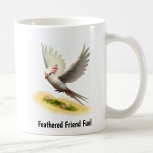 A Digital Painting of a Major Mitchell's Cockatoo Coffee Mug
