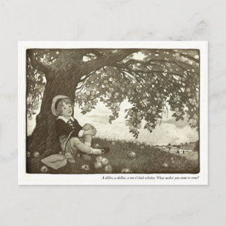 A Diller, A Dollar Nursery Rhyme Postcard