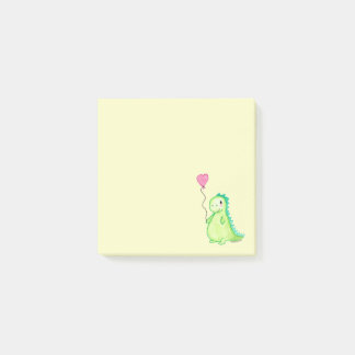 A dinosaur in my post-it notes