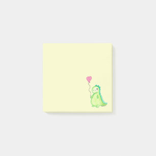 A dinosaur in my post-it post-it notes