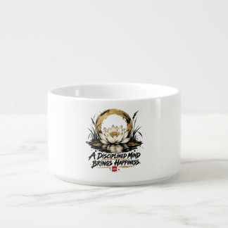 A Disciplined Mind Brings Happiness Lotus Chili Bo Bowl