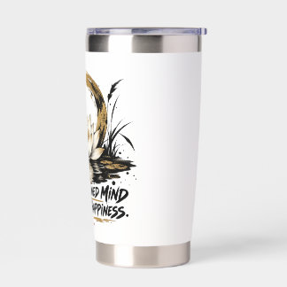 A Disciplined Mind Brings Happiness Water Bottle Insulated Tumbler