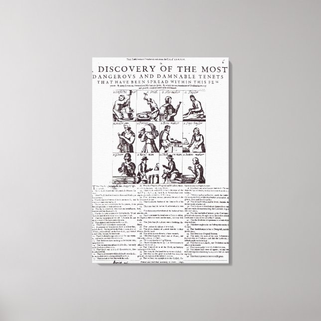 A Discovery of the Most Dangerous Canvas Print (Front)