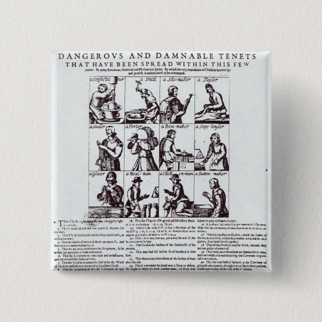 A Discovery of the Most Dangerous Pinback Button (Front)