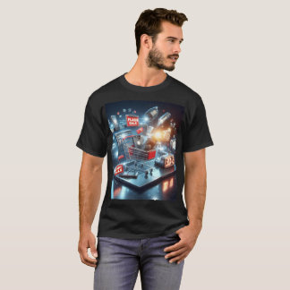 a display of laptops with the time flash sale T-Shirt