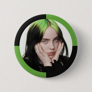 A distinctive brooch for singer Billie Eilish. Button