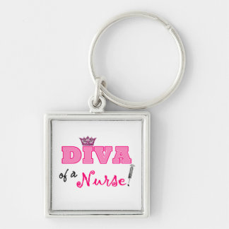 "A Diva of a Nurse" Keychain