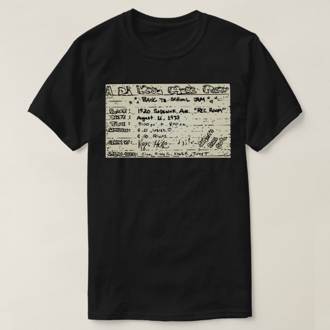 A DJ Kool Herc Party Classic T-Shirt (Design Front)