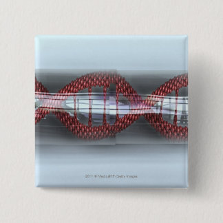 A DNA strand in a capsule Button