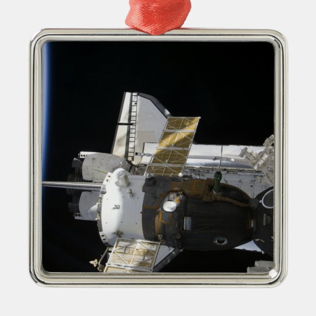 A docked Soyuz spacecraft Metal Ornament (Front)