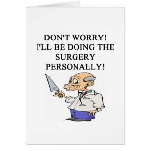 a doctor physician surgeon joke cards
