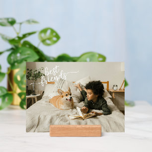 A Dog And Best Friend Love Simple Quote Text Holder