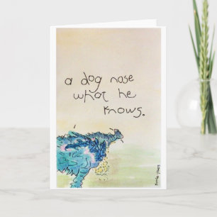 A Dog Nose... Letterpress Thank You Card