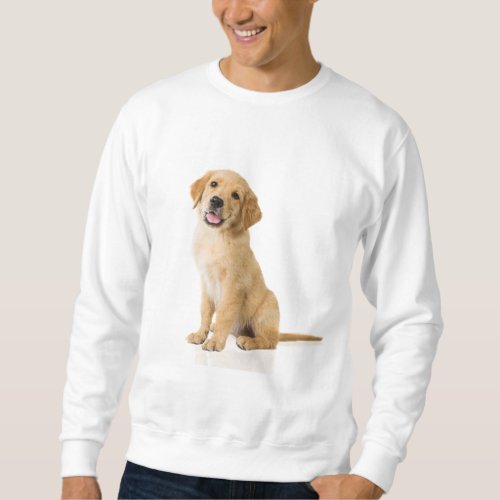 a dog photo print sweatshirt