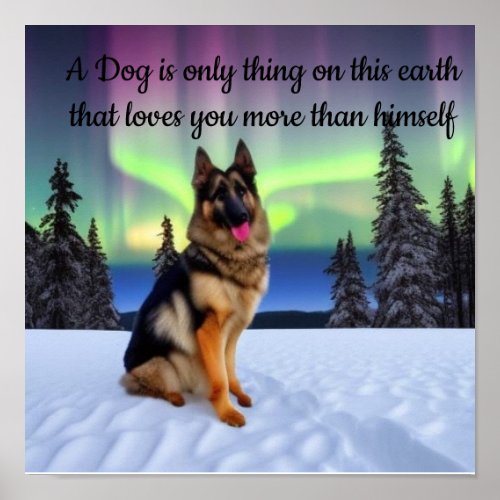A Dog Quote  Poster