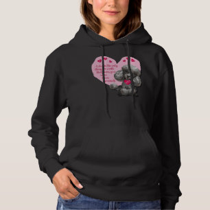A dog’s love toy poodle valentine hoodie