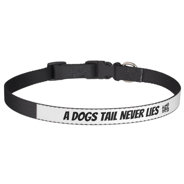 A Dogs Tail Never Lies Ceramic Ornament Pet Collar (Front)