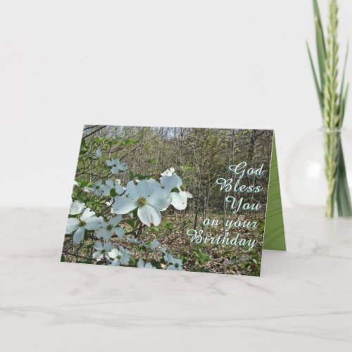 A Dogwood blooming_customize Card