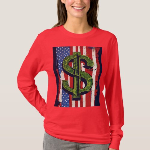 A dollar sign with a bite T_Shirt