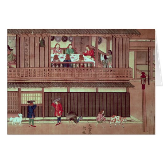 A domestic scene of a scroll) cards (Front Horizontal)