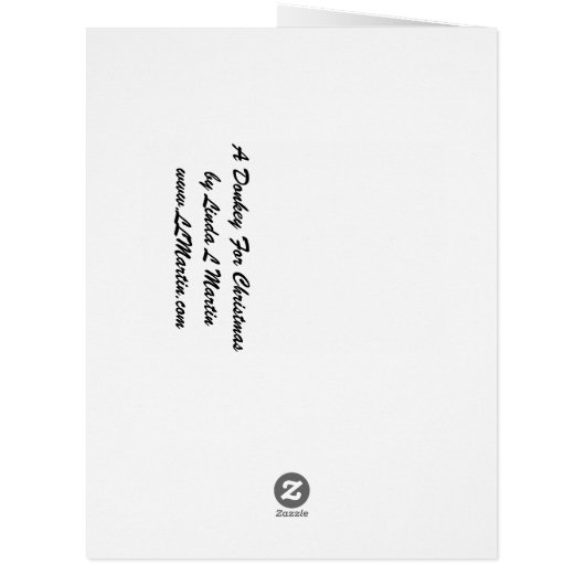 A Donkey For Christmas (Back)