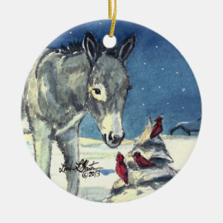 A Donkey For Christmas Ornaments