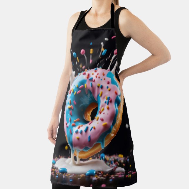 A donut with icing and colorful sprinkles apron (Insitu)