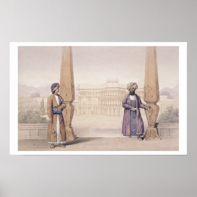 A Dooranee Noble and his Attendant at the Palace Poster (Front)