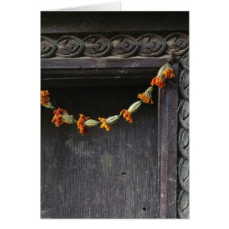 A doorway in Kathmandu Cards