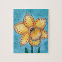 A Dotty Daffodil Jigsaw Puzzle