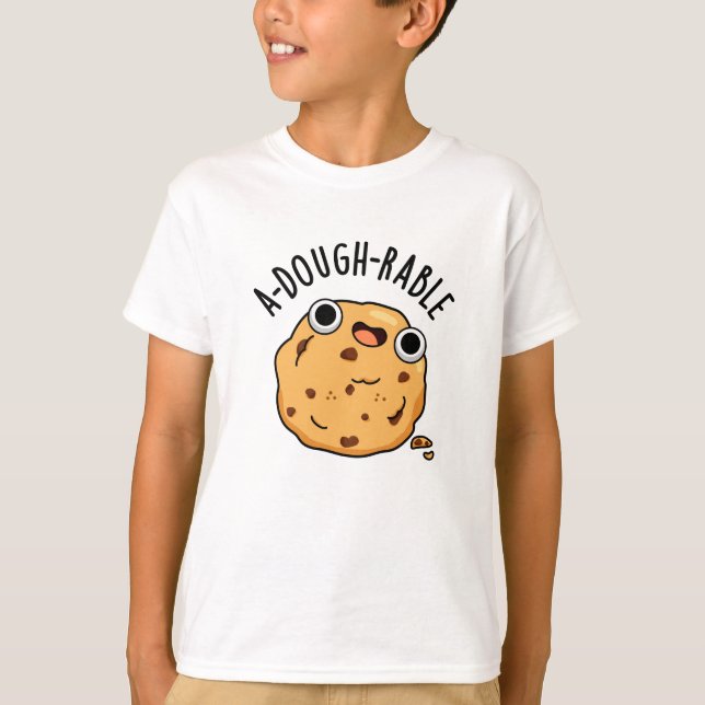 A-dough-rable Funny Cookie Pun  T-Shirt (Front)