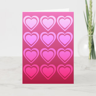 A Dozen Hearts Valentine's Day Card