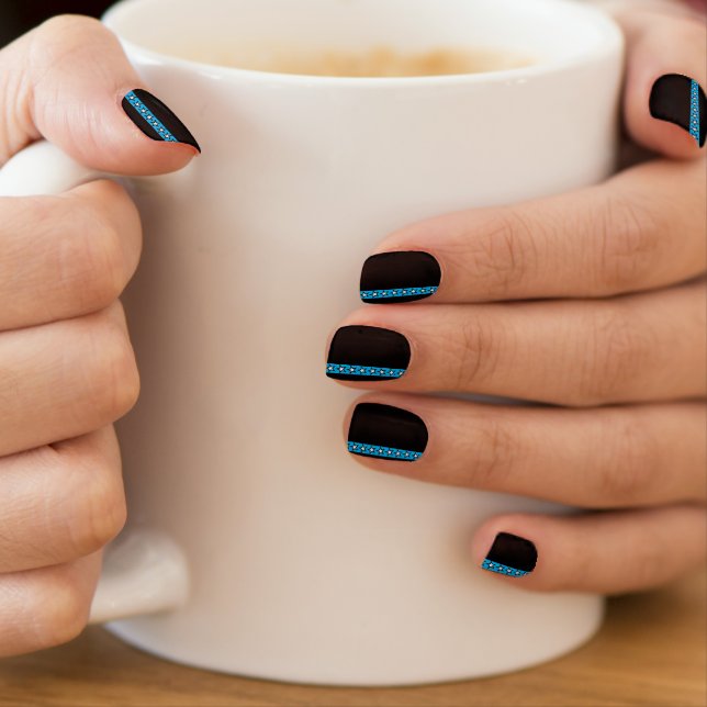 A Dozen Stars in Line Art Deco Minx Nail Art (Insitu - Mug)