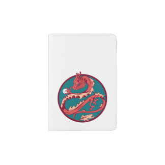 A Dragon and his Magical Pearl Passport Holder