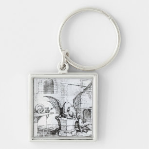 A Dragon in a Workshop Keychain